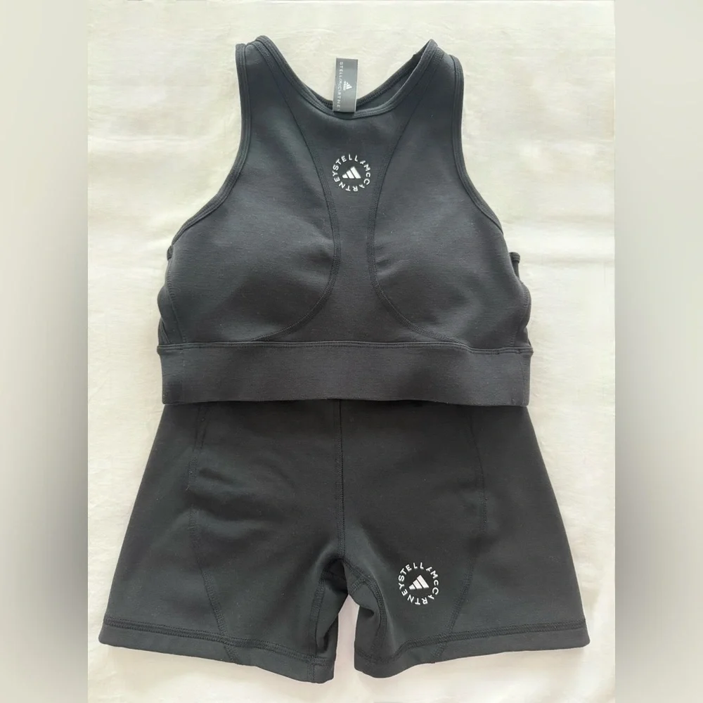 Stella McCartney Adidas Sports Top and Shorts - Picture 1 of 6